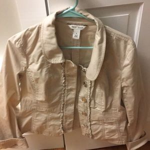 WHBM khaki blazer/jacket size 8